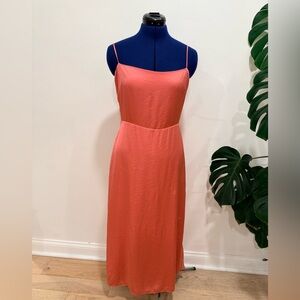 Wilfred Coral Spaghetti Strap Dress